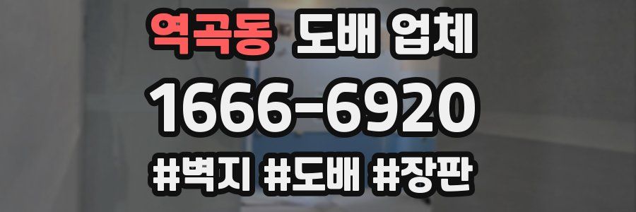 역곡동 도배 업체