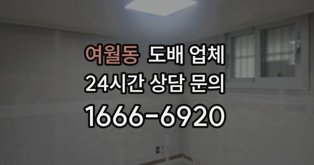 여월동 도배 업체