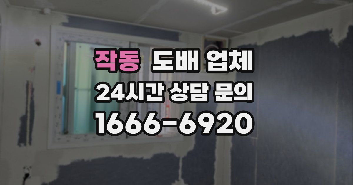 작동 도배 업체