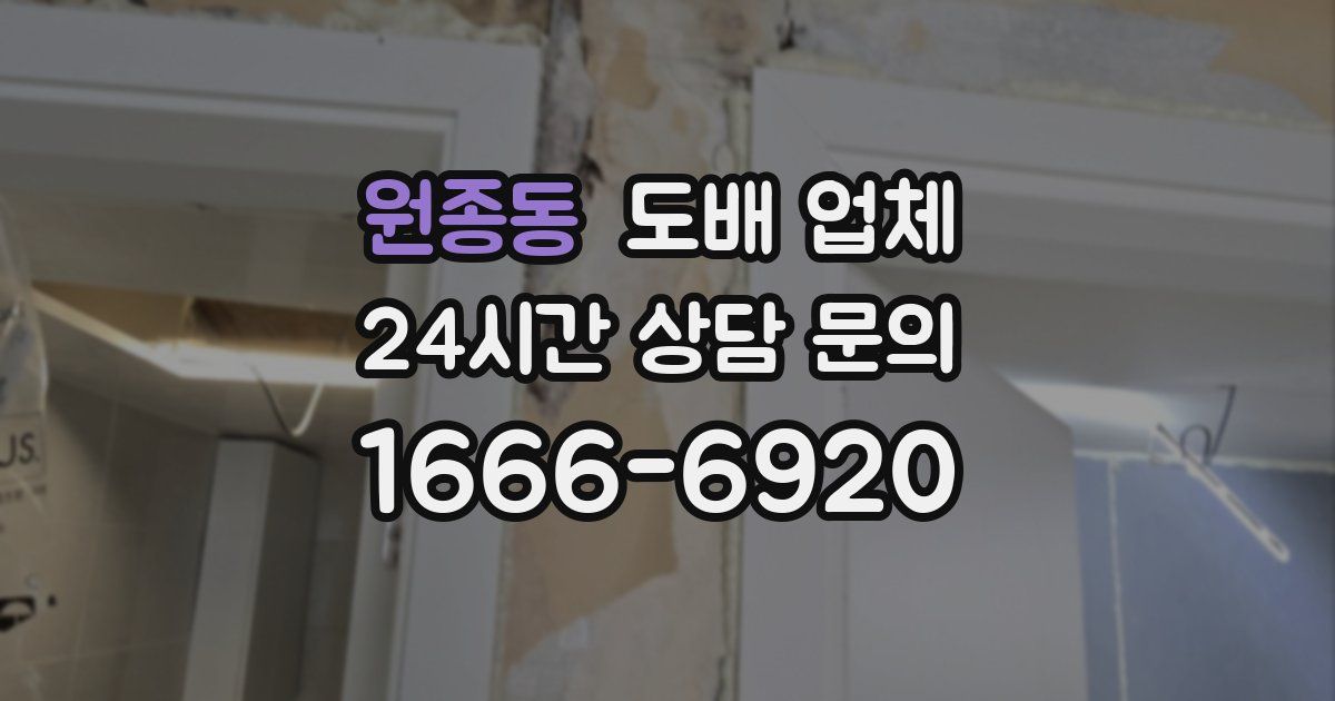 원종동 도배 업체