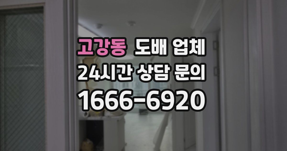 고강동 도배 업체
