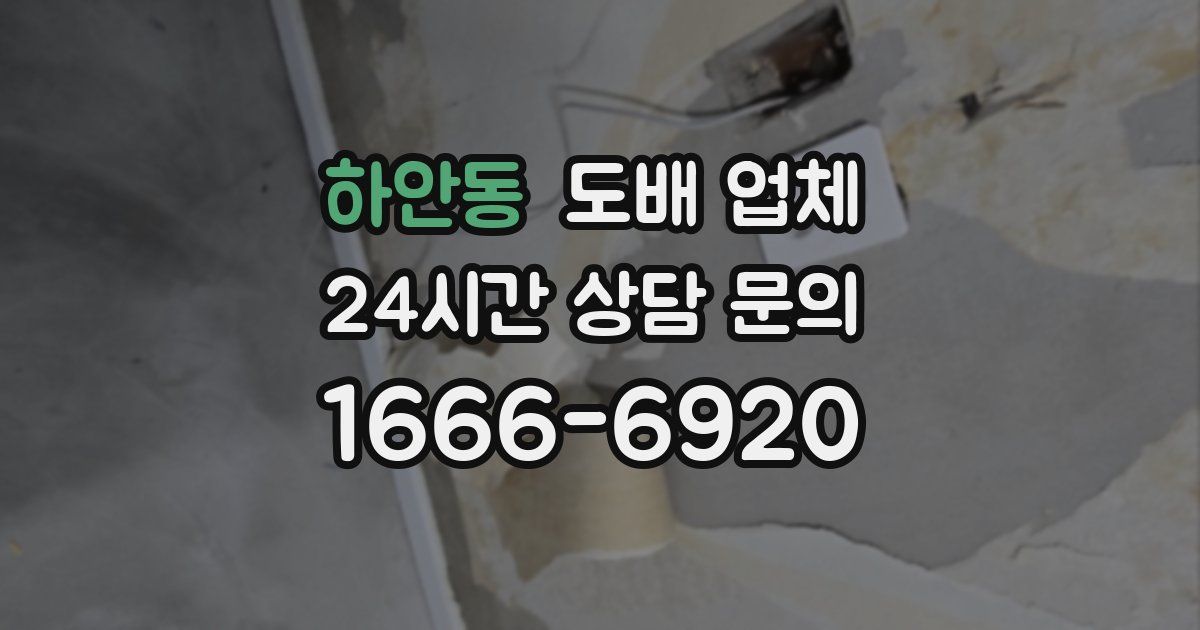 하안동 도배 업체