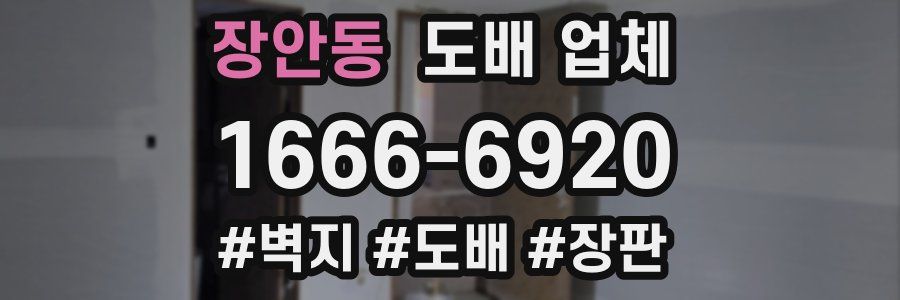 장안동 도배 업체