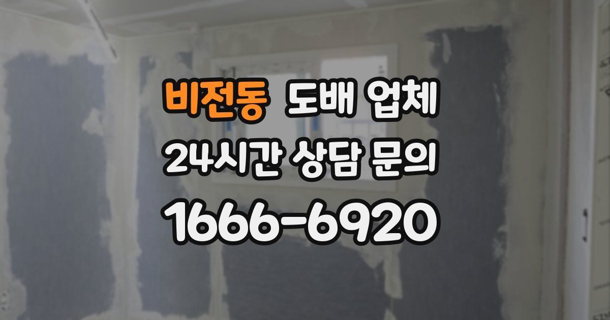 비전동 도배 업체