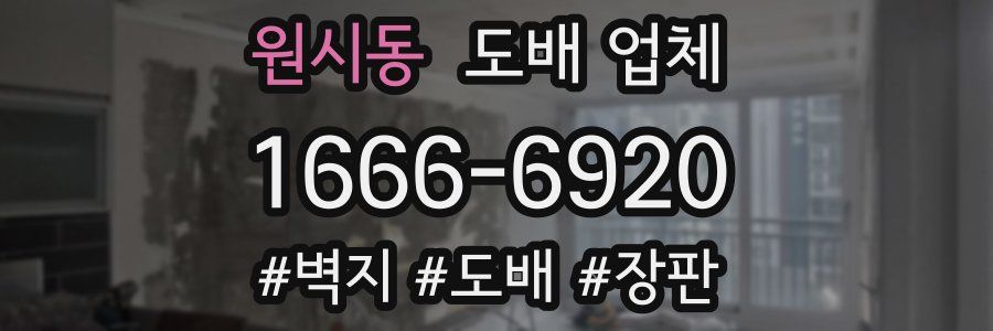 원시동 도배 업체