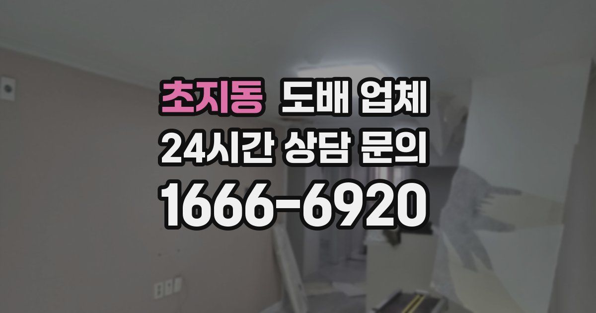 초지동 도배 업체