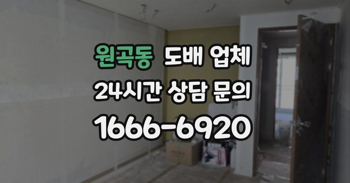 원곡동 도배 업체