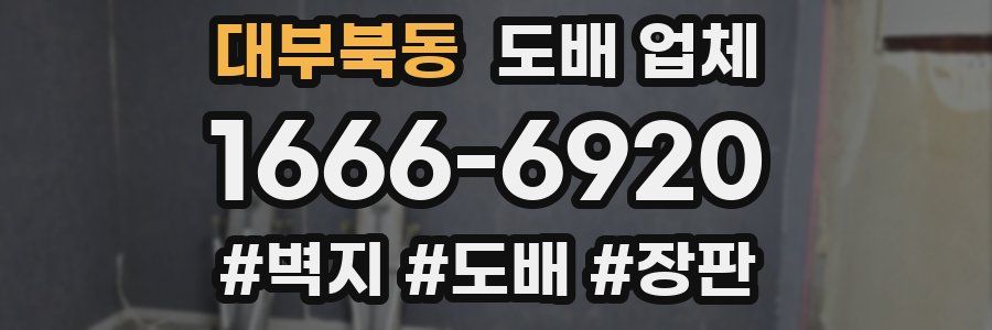 대부북동 도배 업체