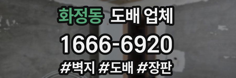 화정동 도배 업체