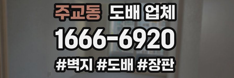 주교동 도배 업체