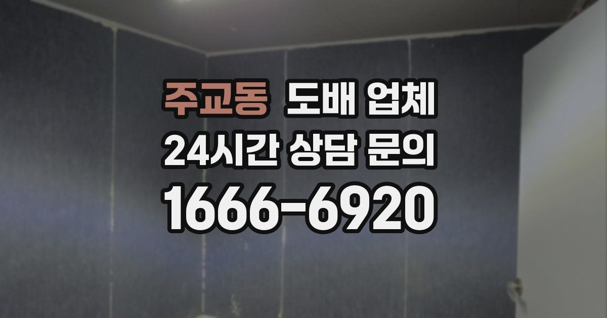 주교동 도배 업체
