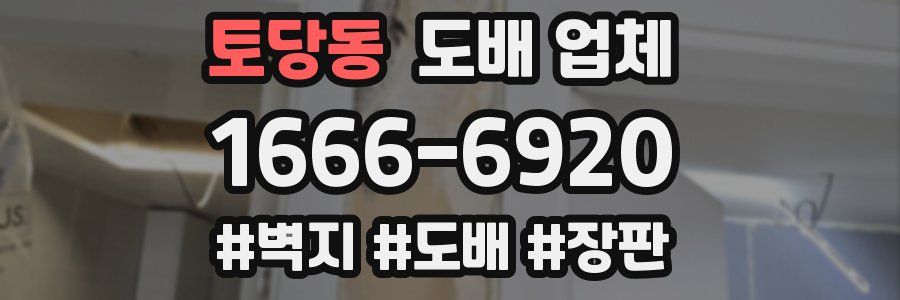 토당동 도배 업체