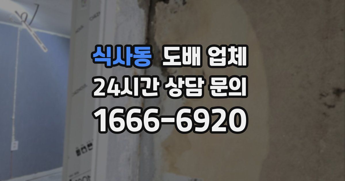 식사동 도배 업체
