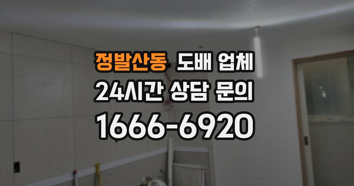 정발산동 도배 업체