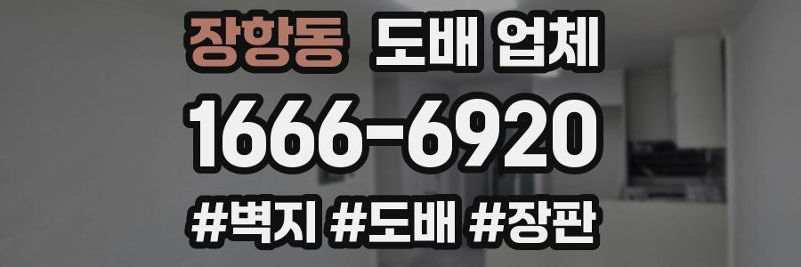 장항동 도배 업체
