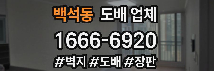 백석동 도배 업체