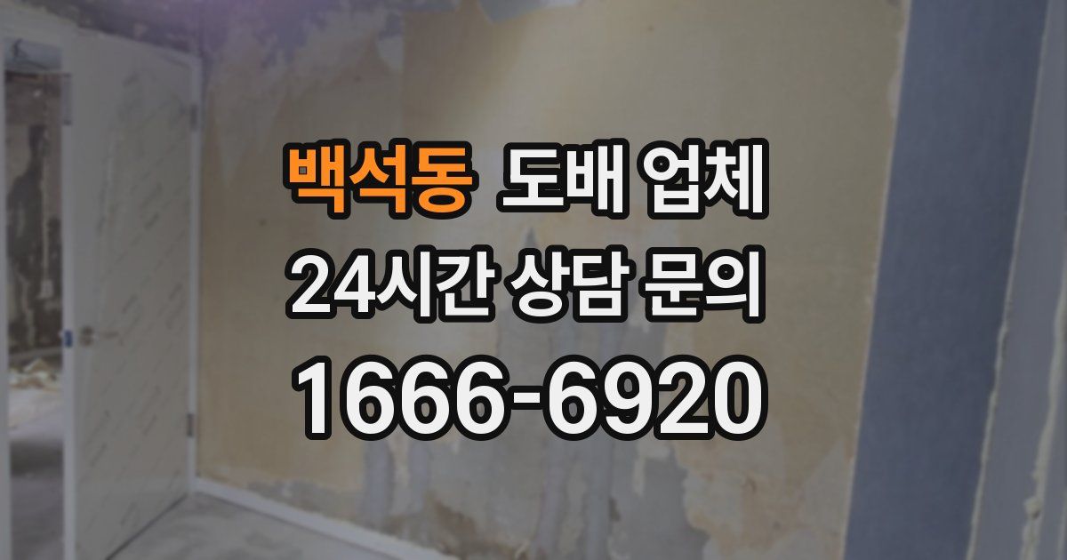 백석동 도배 업체