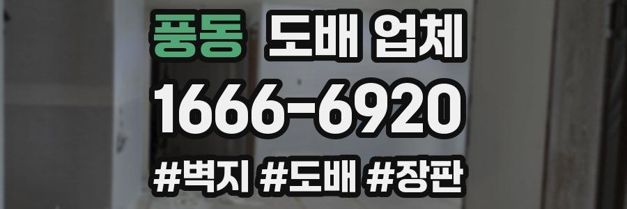 풍동 도배 업체