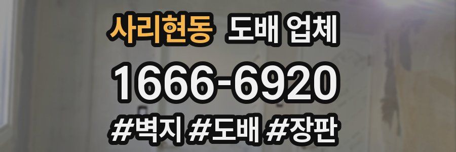 사리현동 도배 업체