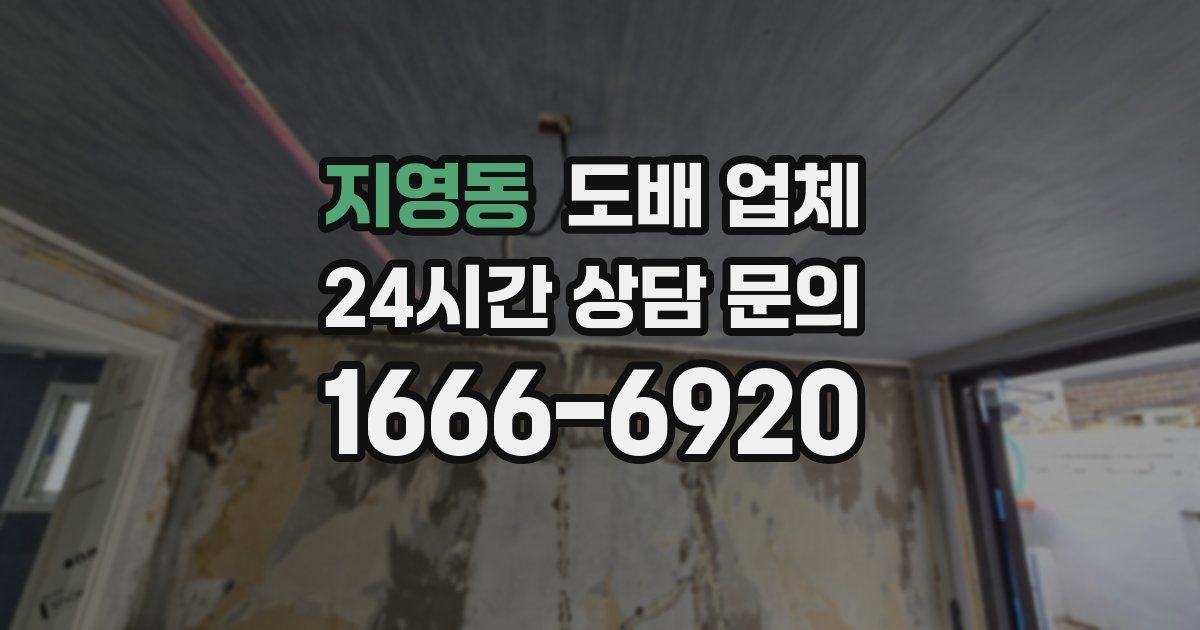지영동 도배 업체