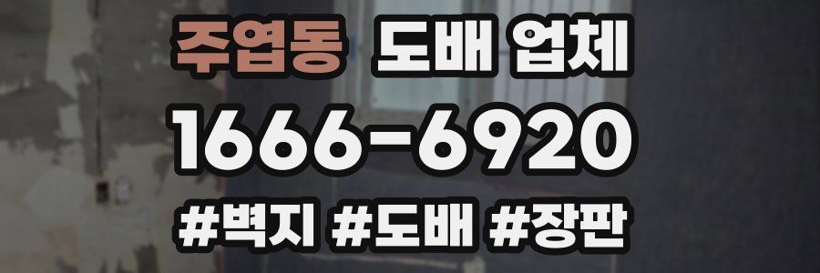 주엽동 도배 업체