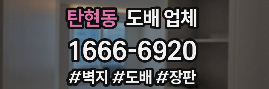 탄현동 도배 업체