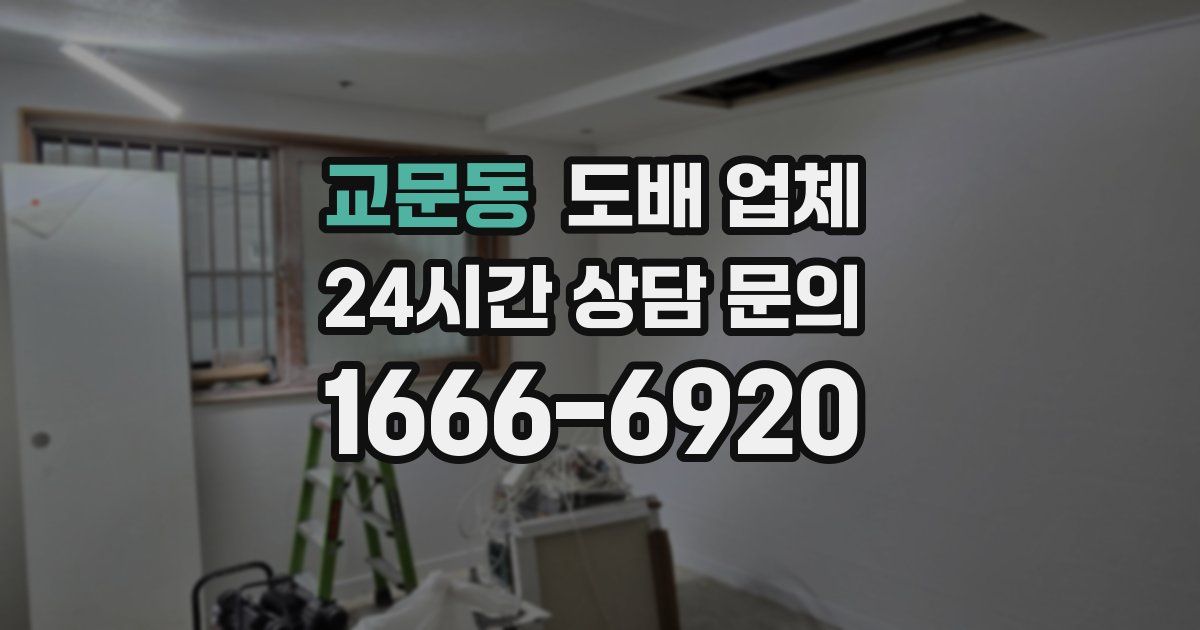 교문동 도배 업체