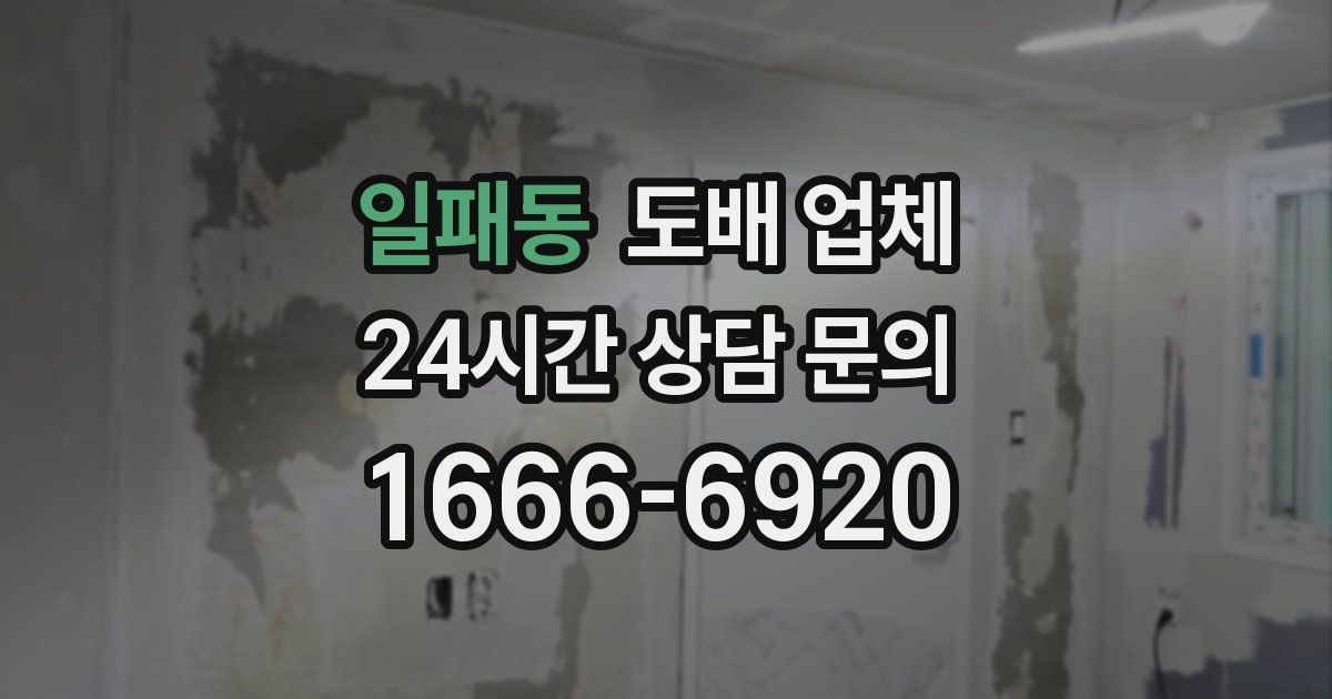 일패동 도배 업체