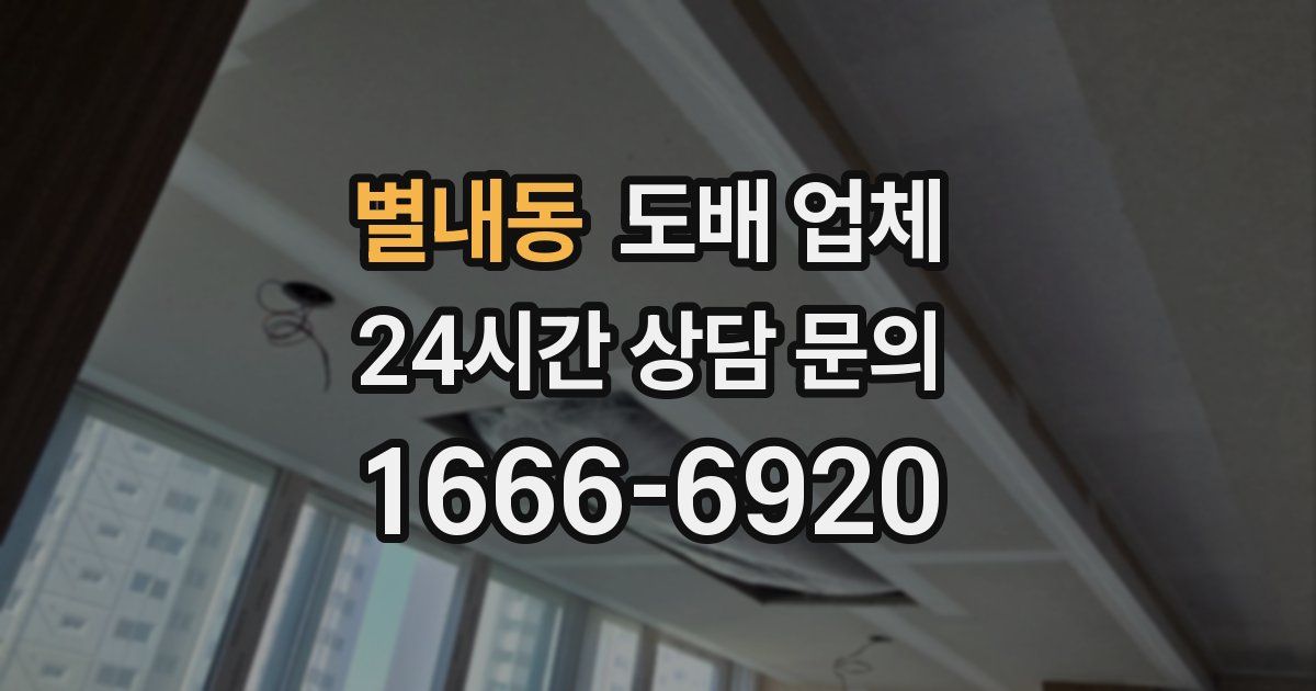 별내동 도배 업체
