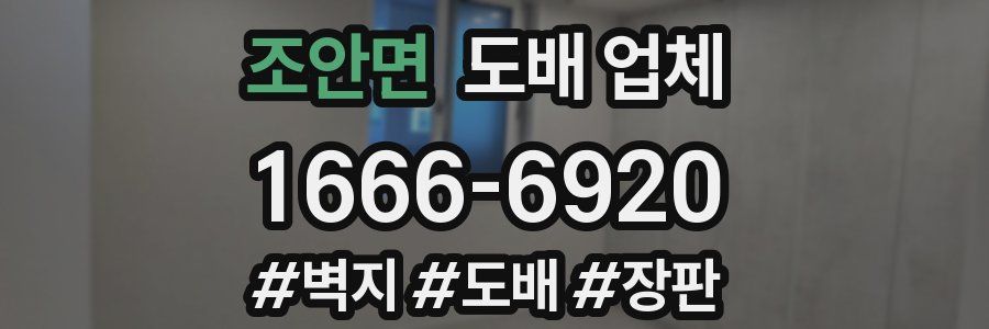 조안면 도배 업체