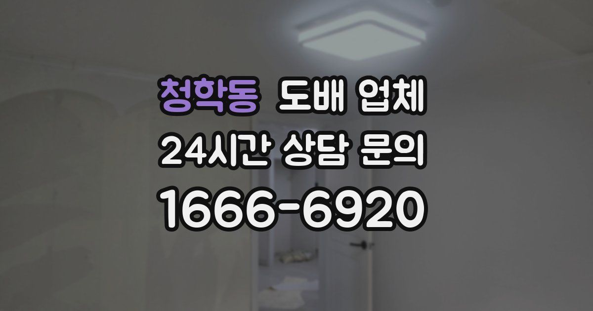 청학동 도배 업체