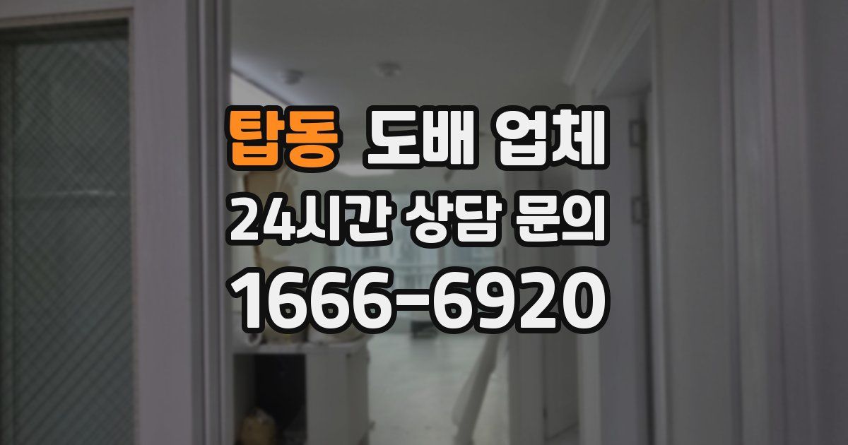 탑동 도배 업체
