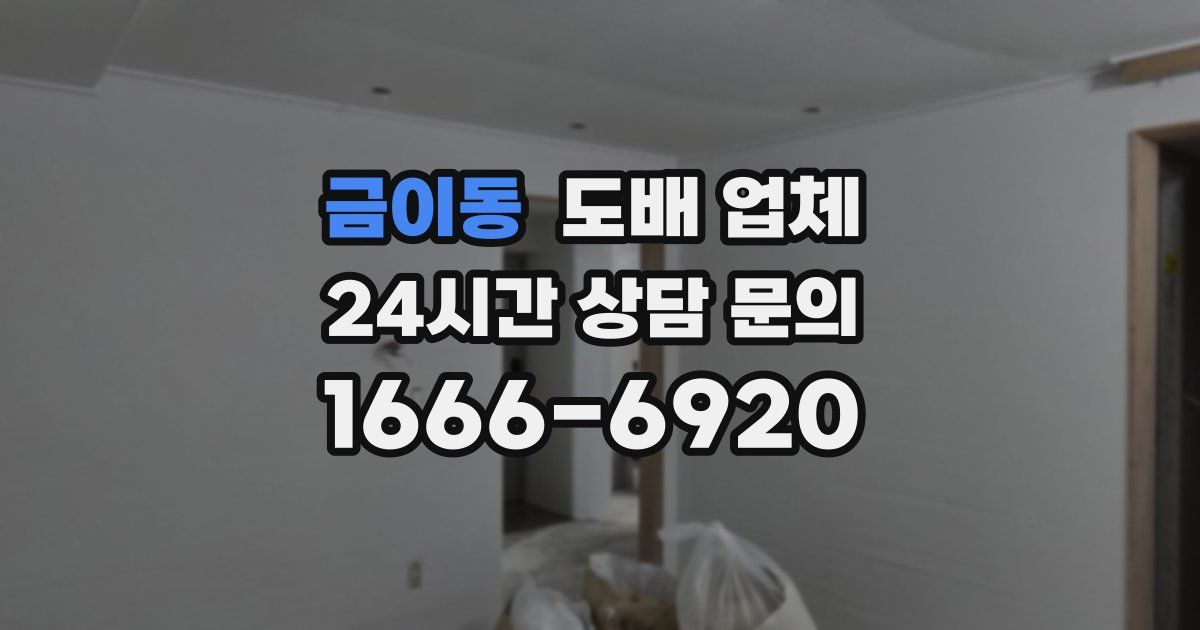 금이동 도배 업체