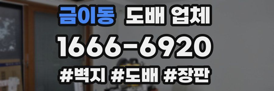 금이동 도배 업체