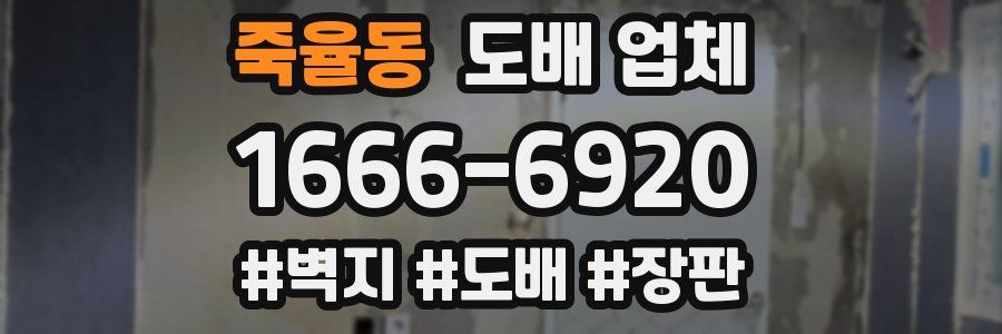 죽율동 도배 업체