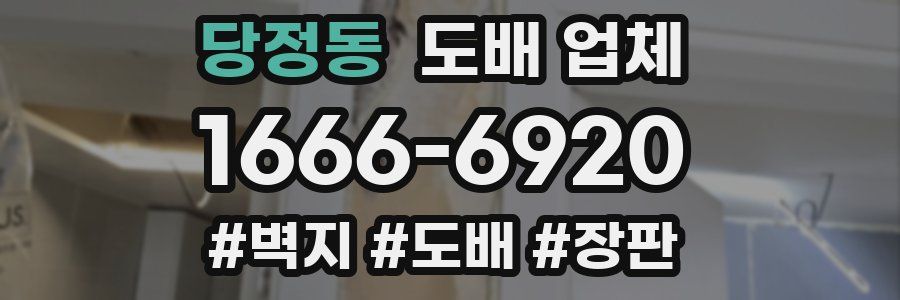당정동 도배 업체