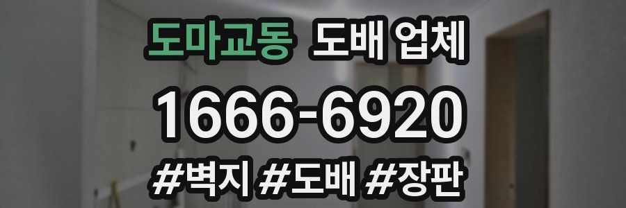 도마교동 도배 업체