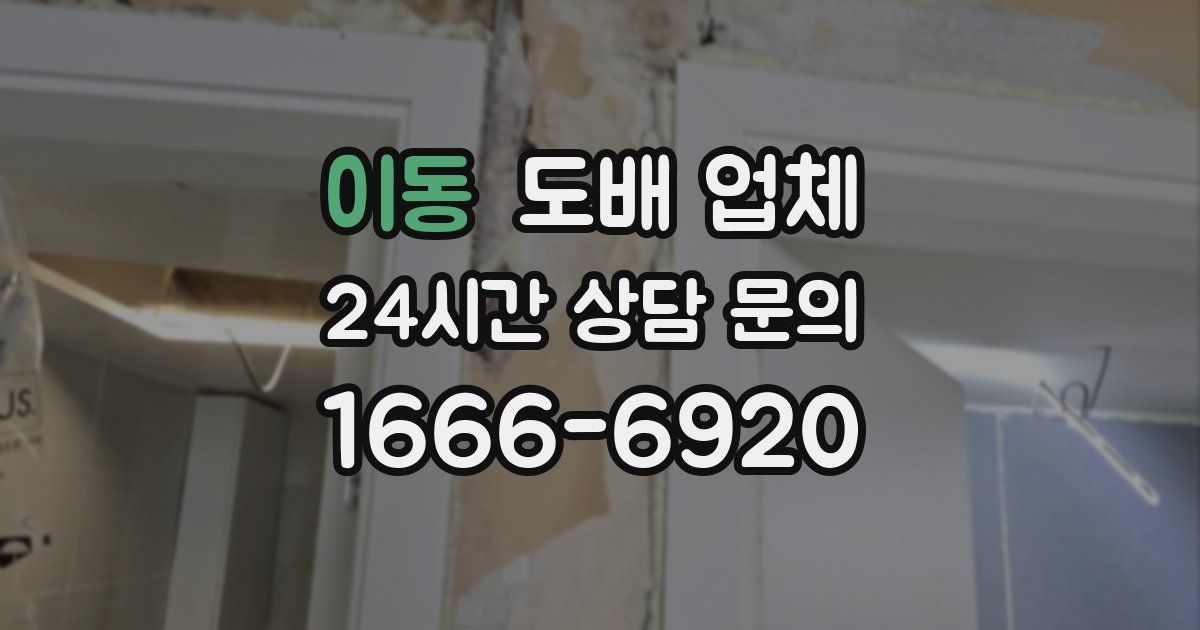이동 도배 업체