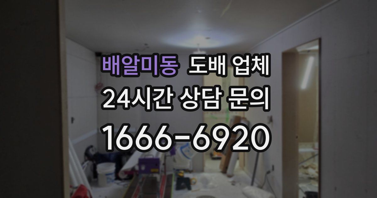배알미동 도배 업체