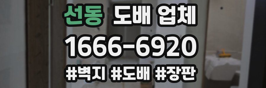 선동 도배 업체