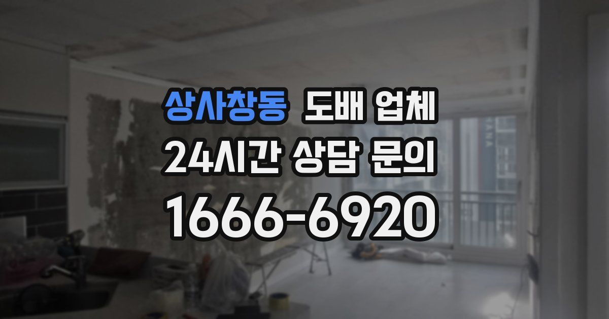 상사창동 도배 업체