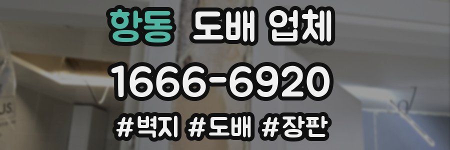 항동 도배 업체