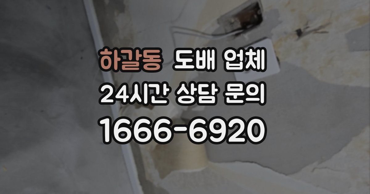 하갈동 도배 업체