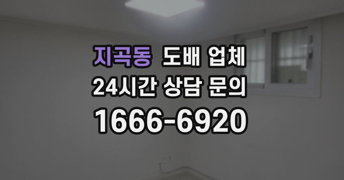 지곡동 도배 업체