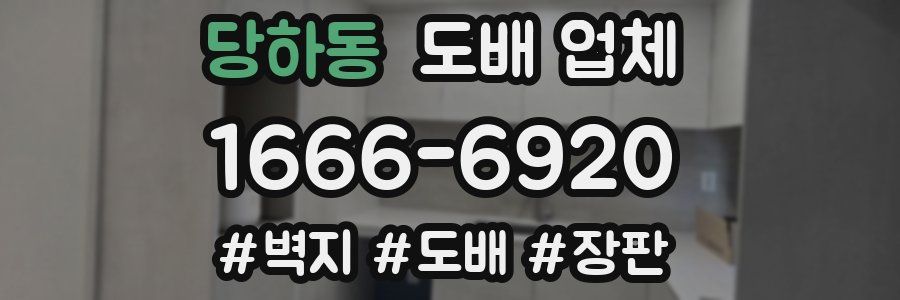 당하동 도배 업체