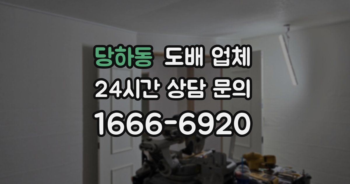 당하동 도배 업체