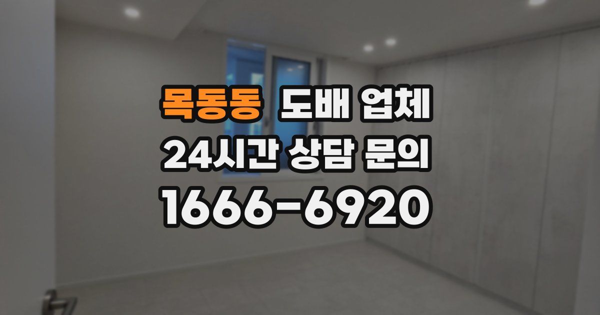 목동동 도배 업체