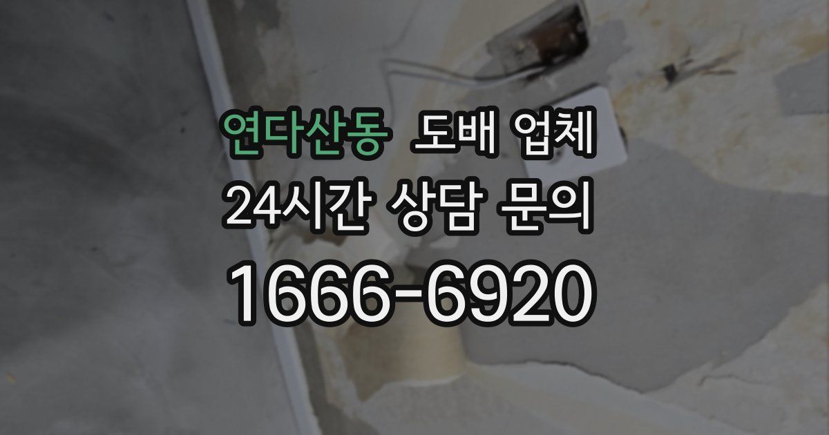 연다산동 도배 업체