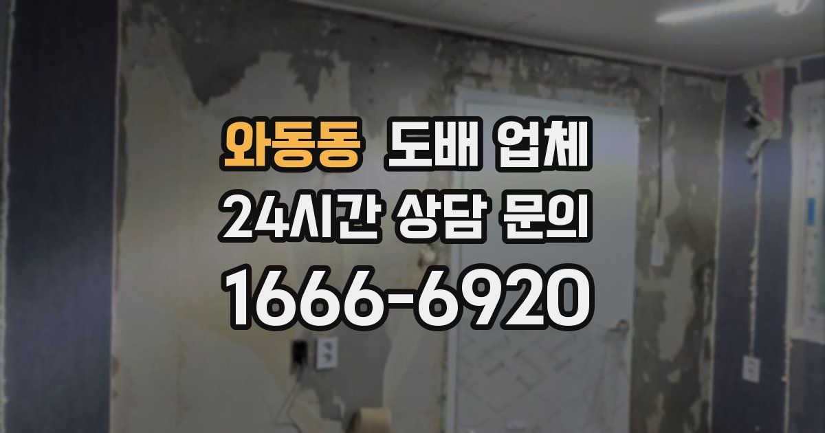 와동동 도배 업체