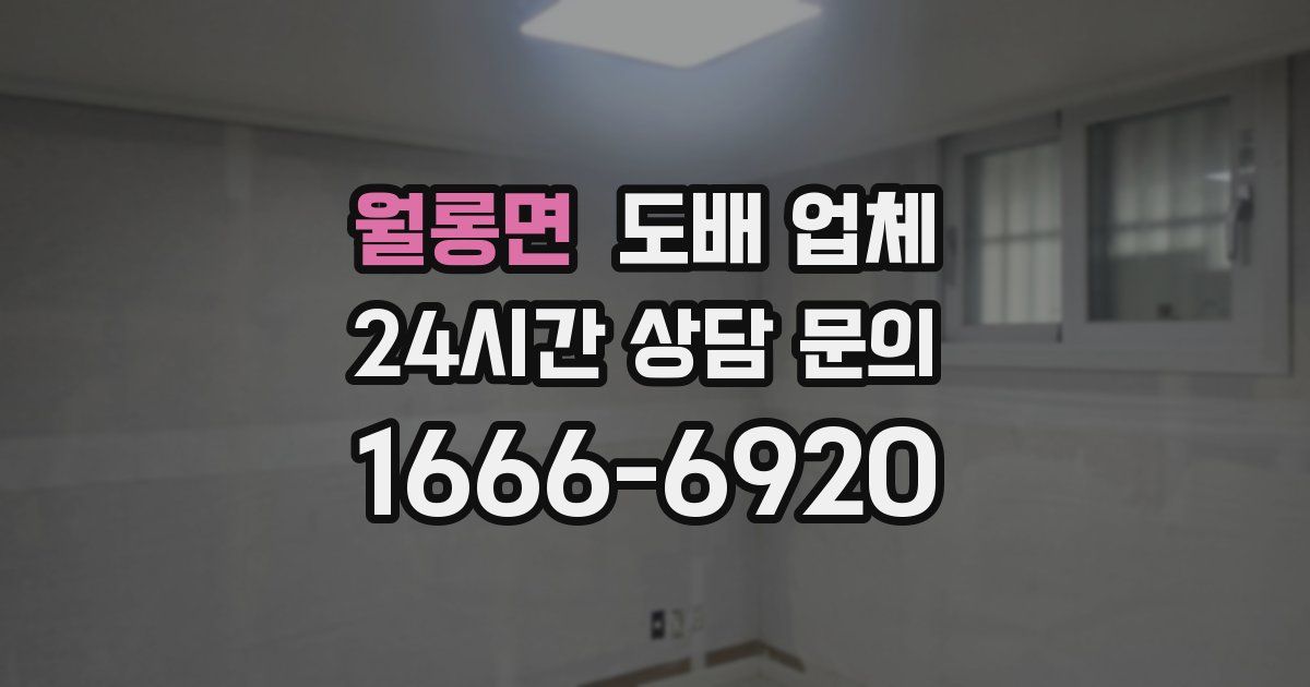 월롱면 도배 업체